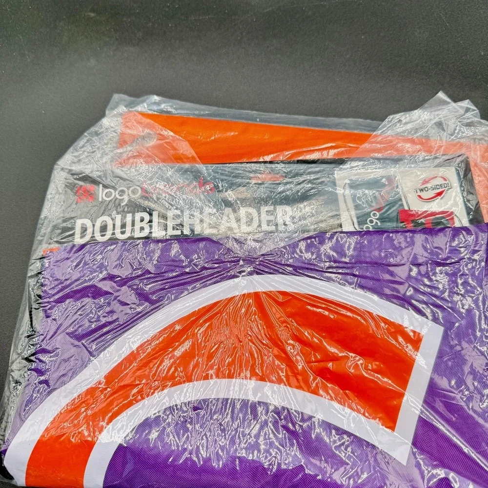 Clemson Tigers Drawstring Bag Logo Brands Doubleheader Cinch Sack Reversible NEW